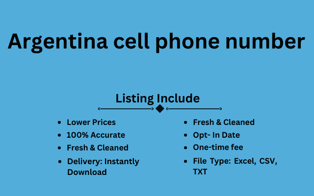 Argentina cell phone number