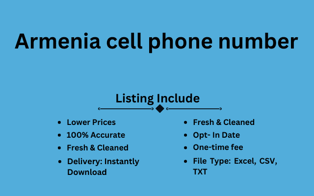 Armenia cell phone number