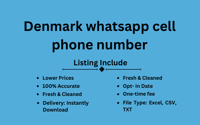 Denmark whatsapp cell phone number