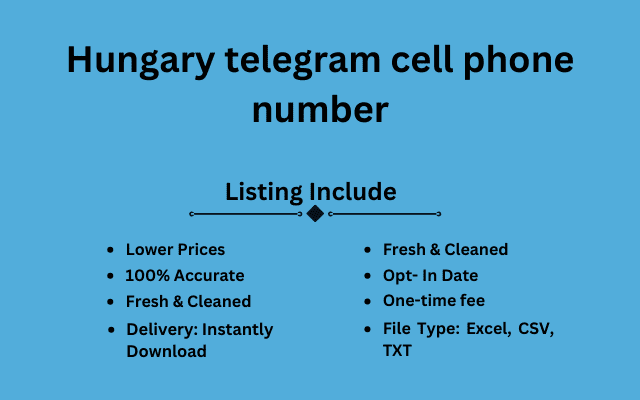 Hungary telegram cell phone number