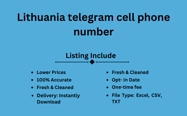 Lithuania telegram cell phone number