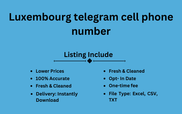 Luxembourg telegram cell phone number