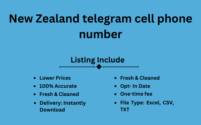 New Zealand telegram cell phone number