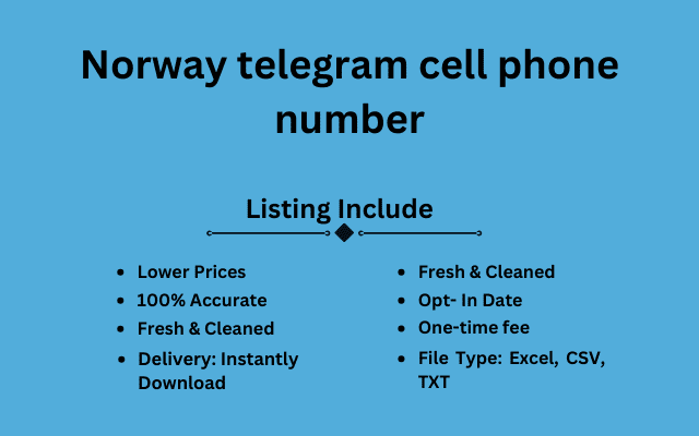 Norway telegram cell phone number