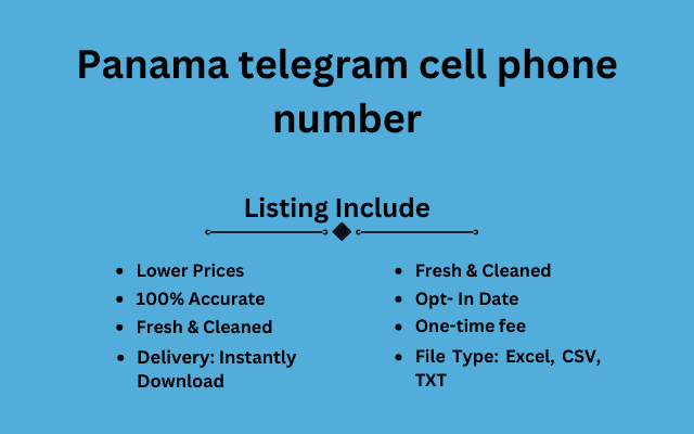 Panama telegram cell phone number