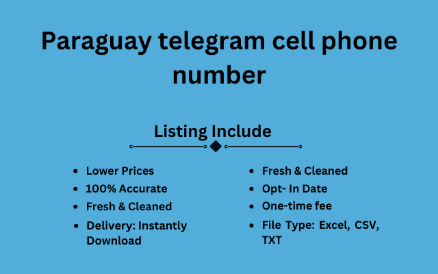 Paraguay telegram cell phone number