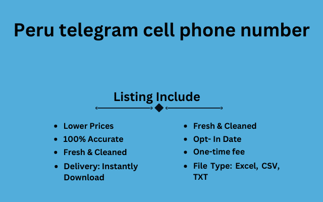 Peru telegram cell phone number