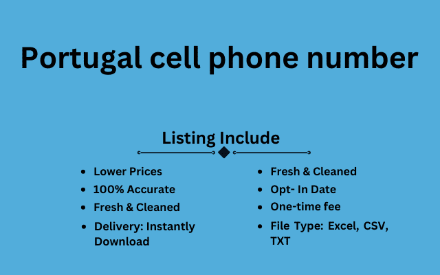 Portugal cell phone number