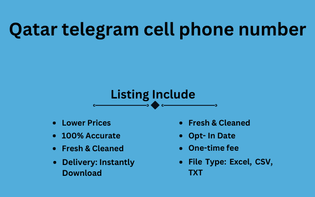 Qatar telegram cell phone number