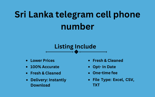 Sri Lanka telegram cell phone number