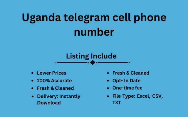 Uganda telegram cell phone number
