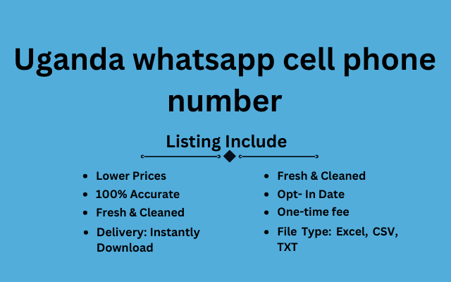 Uganda whatsapp cell phone number